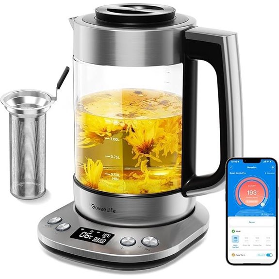 GoveeLife Smart Electric Kettle with Tea Infuser