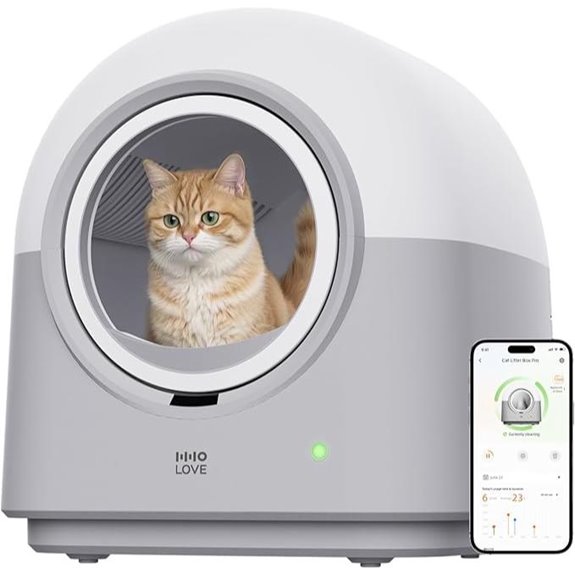 HHOLOVE TYPro Self-Cleaning Cat Litter Box with App