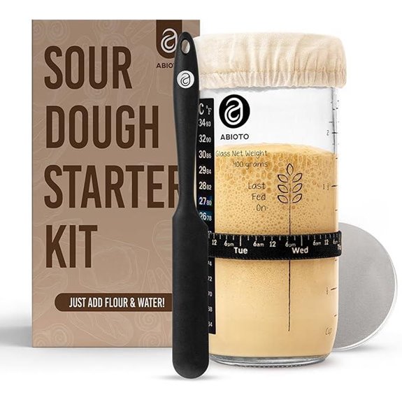 Sourdough Starter Kit with Jar Spatula & Accessories