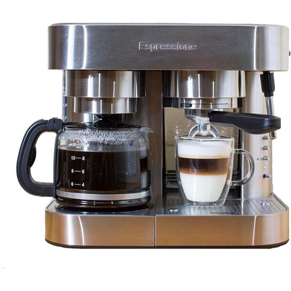Espressione Combination Stainless Steel Espresso + Coffee Maker 10 cups