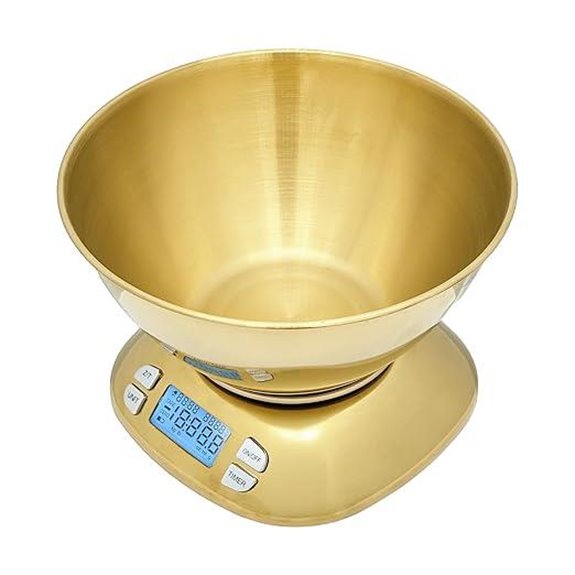 Stainless Steel Kitchen Scale with Bowl (12 lb Capacity)