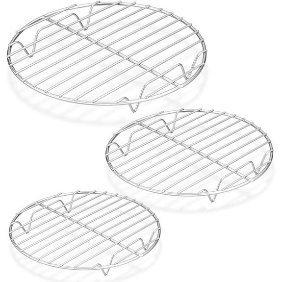 P&P Chef Stainless Steel Round Cooking Racks (3 Pack)