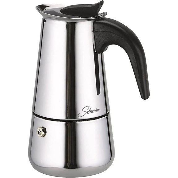 Stainless Steel 6-Cup Moka Espresso Coffee Maker