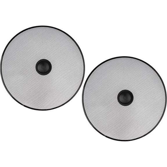 Stainless Steel Splatter Screen Set for Frying (2-Pack)