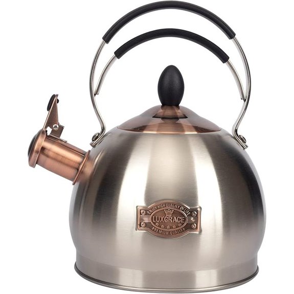 Stainless Steel Whistling Tea Kettle 2.6 Quart