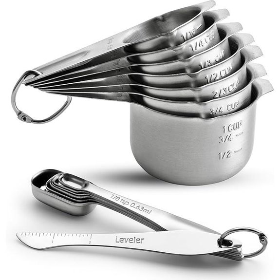 Spring Chef Stainless Steel Measuring Cups & Spoons Set