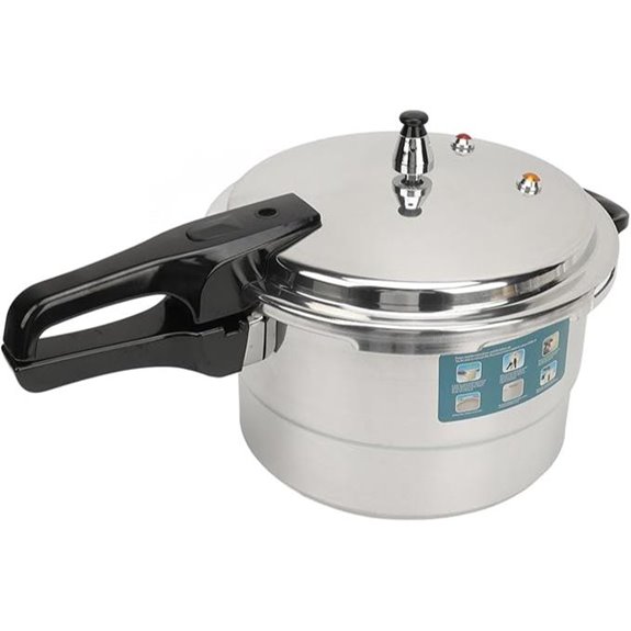 Stainless Steel Pressure Cooker with Safety Valves