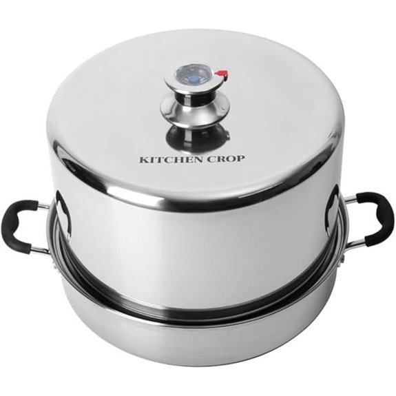 Kitchen Crop Stainless Steel Steam Canner with Indicator