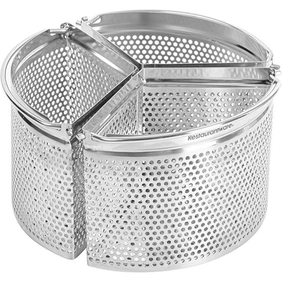 Restaurantware Stainless Steel Steamer Basket Set