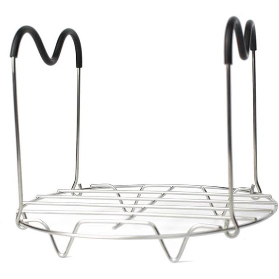 Stainless Steel Steamer Rack with Silicone Handles