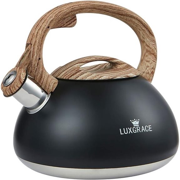 Stainless Steel Whistling Tea Kettle 2.2 Quart