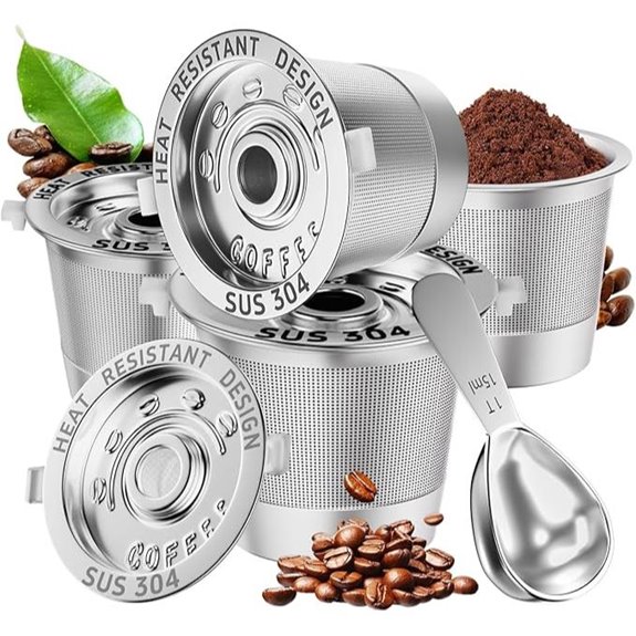 Reusable Steel K Cups for Keurig 1.0 (4 Pack)