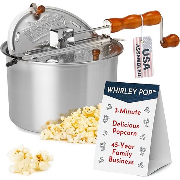 Whirley Pop Popcorn Maker with Aluminum Pot