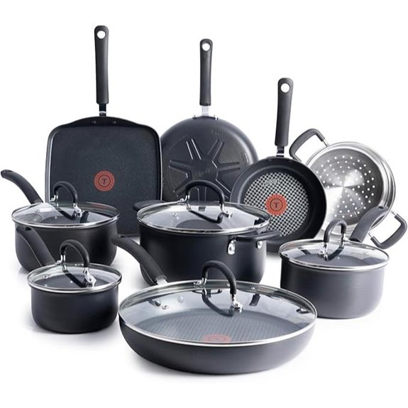 T-fal 14-Piece Hard Anodized Cookware Set