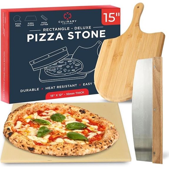 Pizza Stone Set for Oven and Grill (3 Pieces)