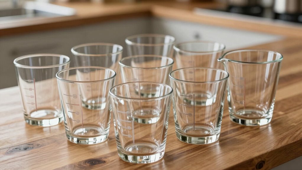 top glass measuring cups
