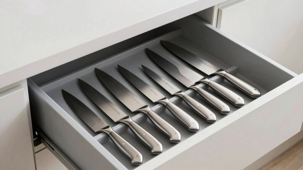 top in drawer knife storage