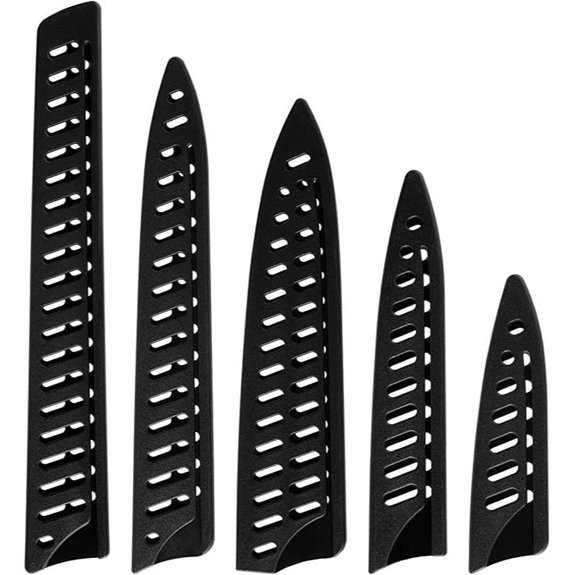 5-Piece Universal Knife Sheath Set for Kitchen Use