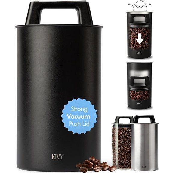 KIVY Vacuum Coffee Canister for Freshness