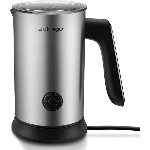 CIRAGO 4-in-1 Electric Milk Frother and Steamer