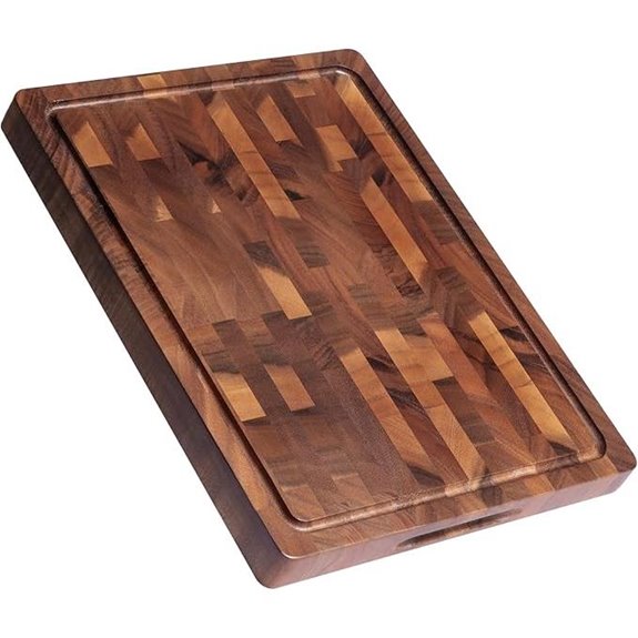 Walnut End Grain Cutting Board with Handle