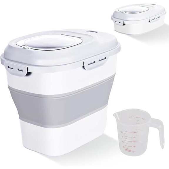 Cereal Rice Food Storage Container with Wheels