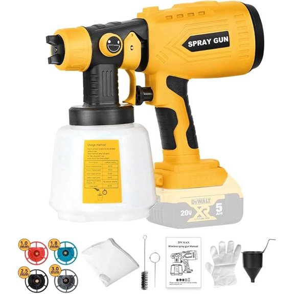 Dewalt 20V Max Cordless HVLP Paint Sprayer Gun