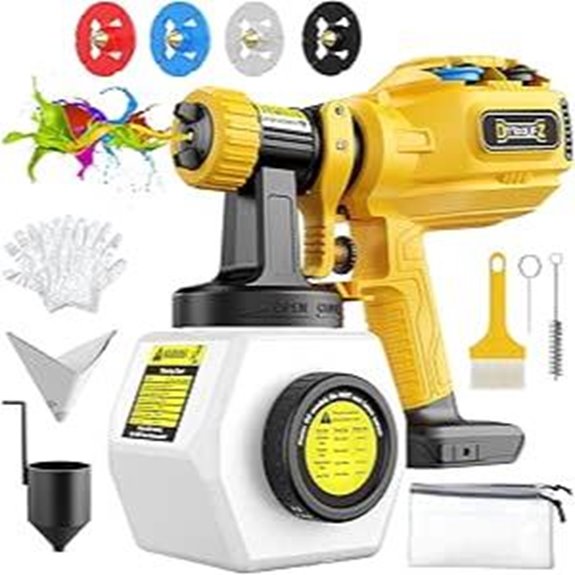 Cordless Paint Sprayer for Dewalt 20V Battery