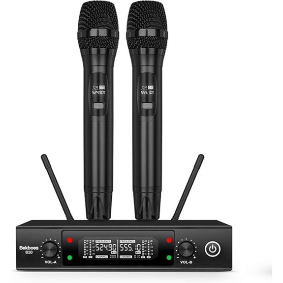 Dual Dynamic Wireless Microphone System for Events
