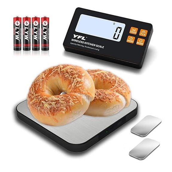 YFL Wireless Kitchen Scale with Detachable Display