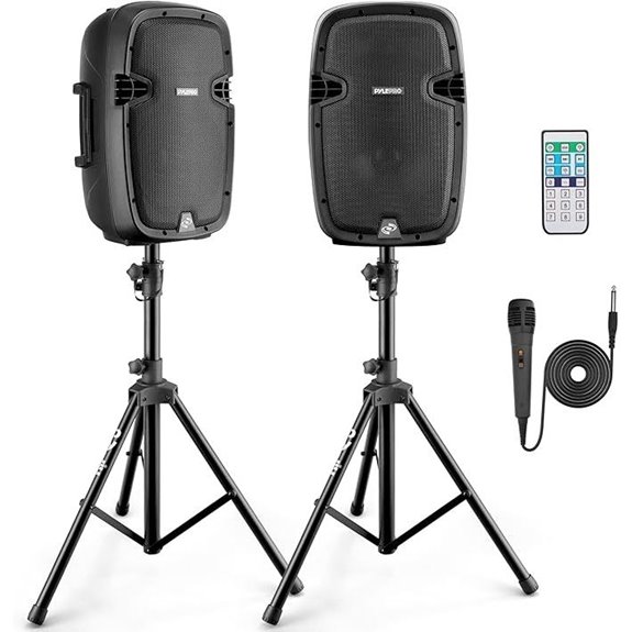 Pyle 1000W Wireless Portable PA System with Microphone