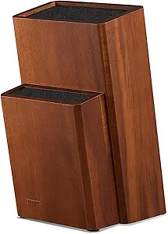 ENOKING Wooden Knife Holder with Removable Bristles