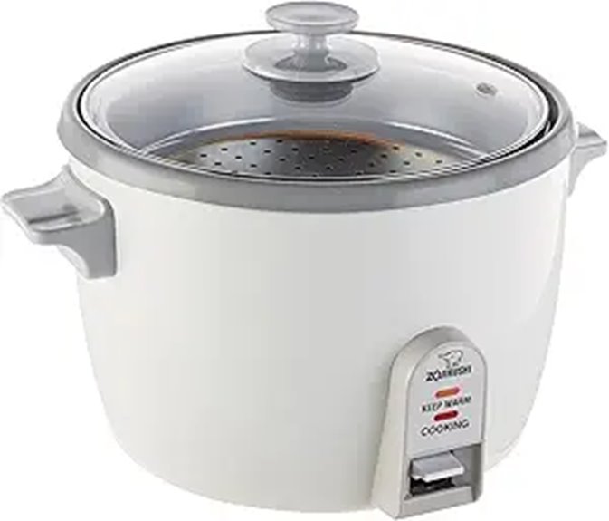 Zojirushi NHS-18 10-Cup (Uncooked) Rice Cooker,White