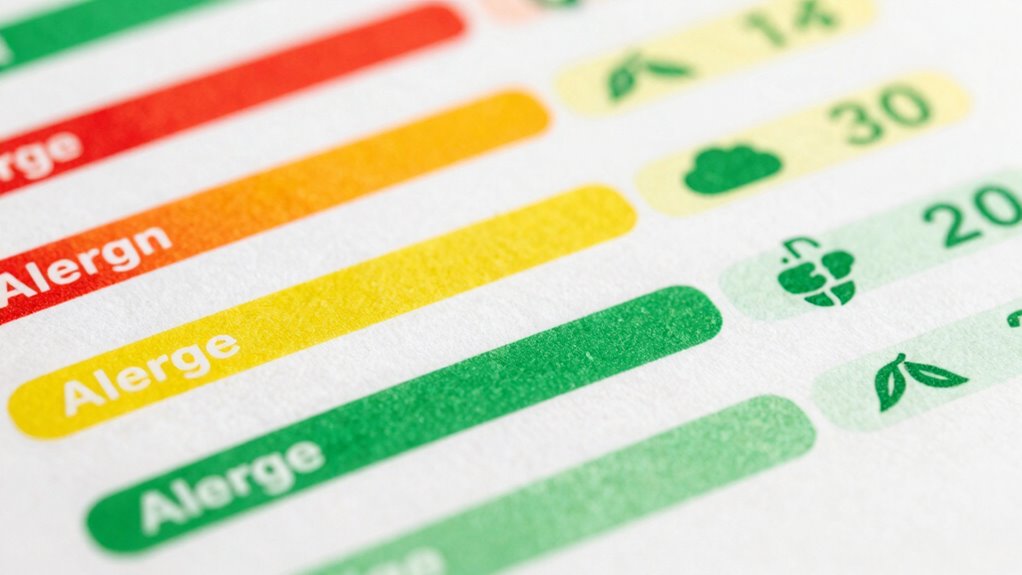consistent allergen label printing