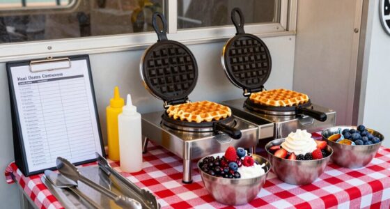 essential waffle truck equipment