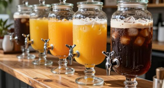 juice and iced coffee dispensers