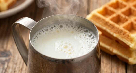 overheated milk spoils waffles