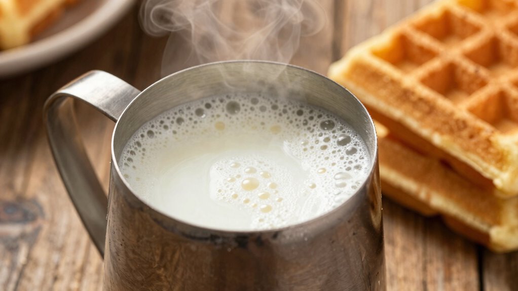 overheated milk spoils waffles