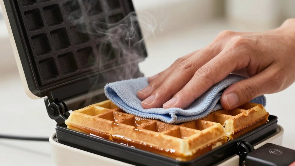 proper non stick waffle care