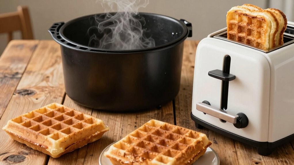 reheat waffles for crispness