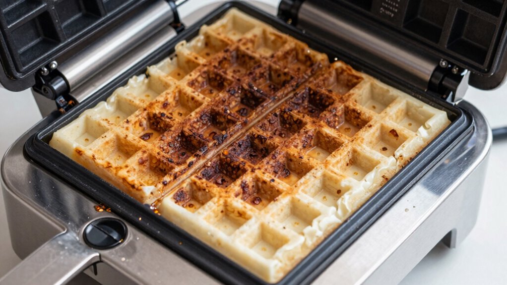 uneven browning in new waffle makers