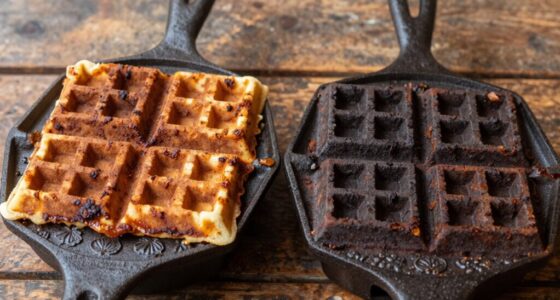 unique browning due to cast iron