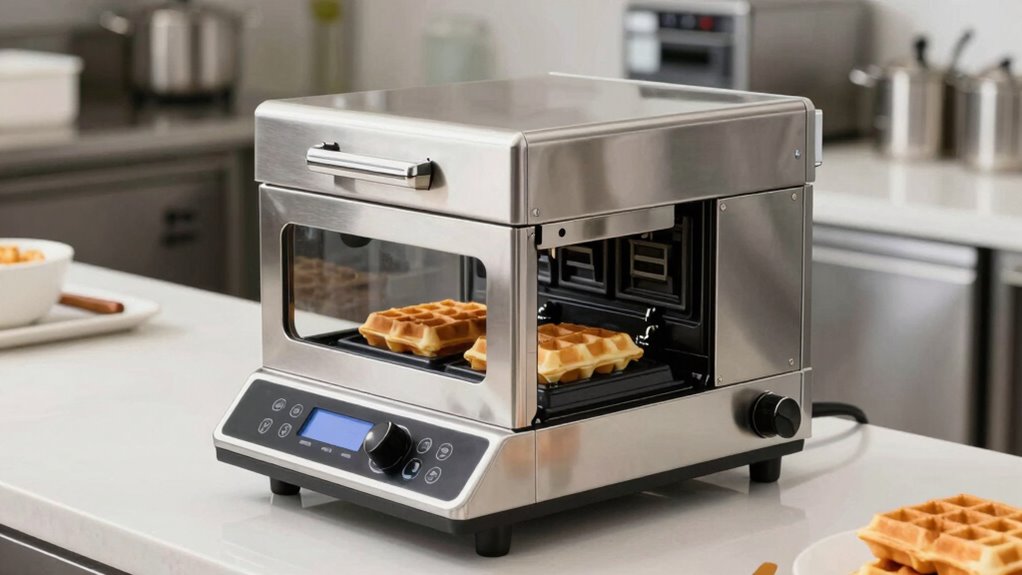 key commercial waffle features