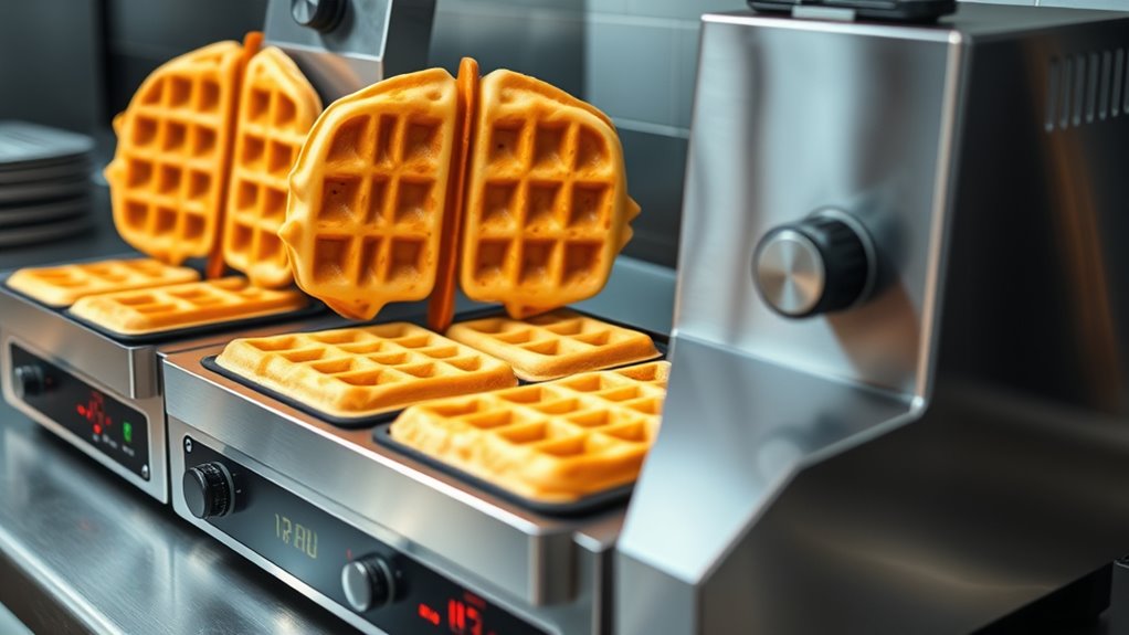 key commercial waffle features