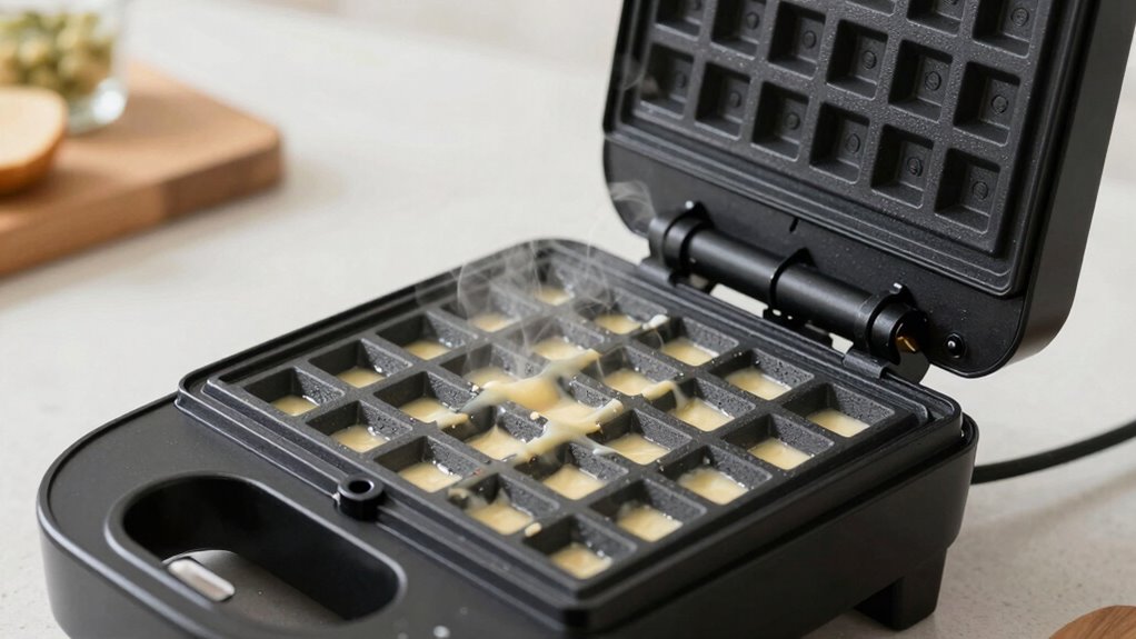 thick batter waffle features