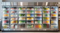 top glass door refrigerators