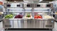 top refrigerated topping rails
