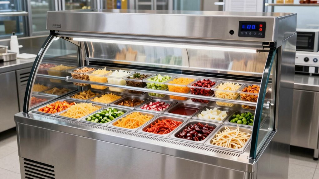top refrigerated topping units