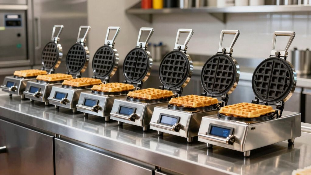 top stainless steel commercial waffle makers