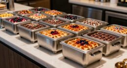 top waffle topping warmers